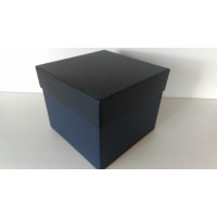 Подарочная коробка синяя  (квадрат)
