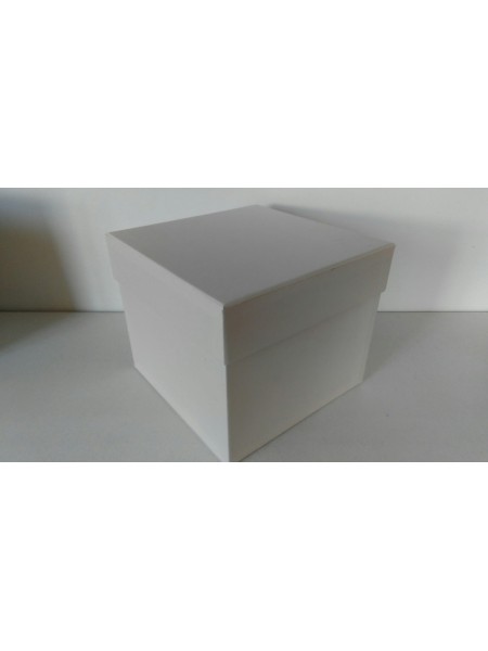 Подарочная коробка белая (квадрат)